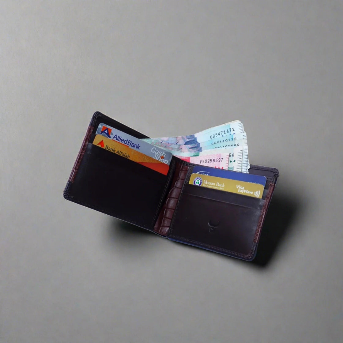 Magna Maroon Leather Wallet