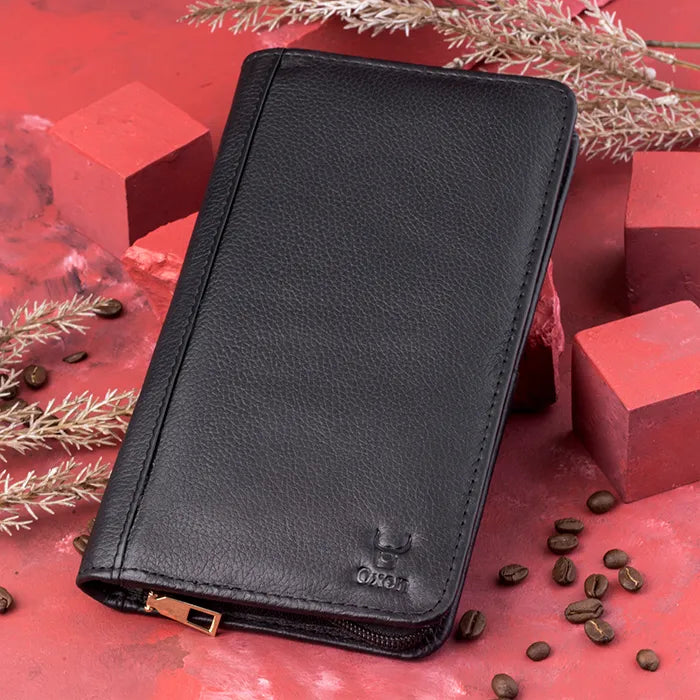 Finesse Black Leather Wallet