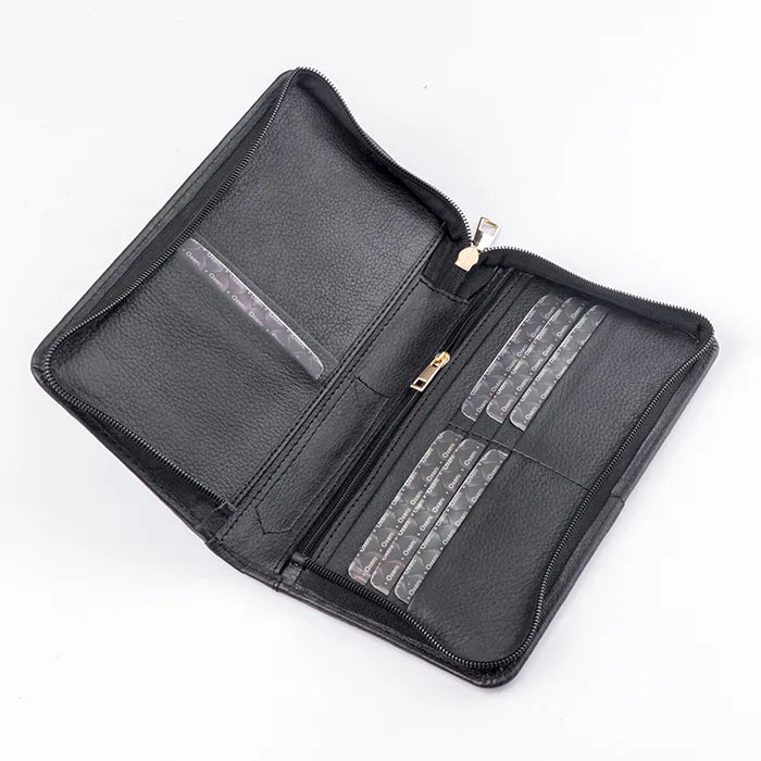 Finesse Black Leather Wallet