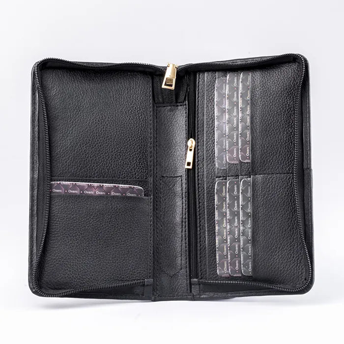 Finesse Black Leather Wallet