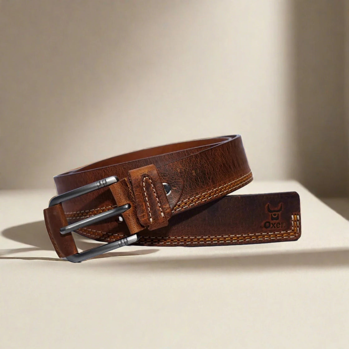 Clasp Leather Belt