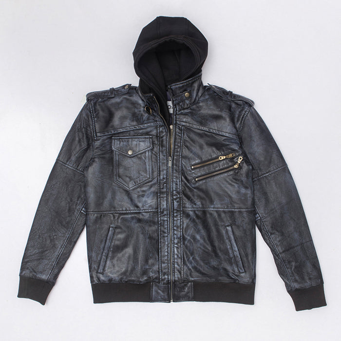 Blaze Black Leather Jacket