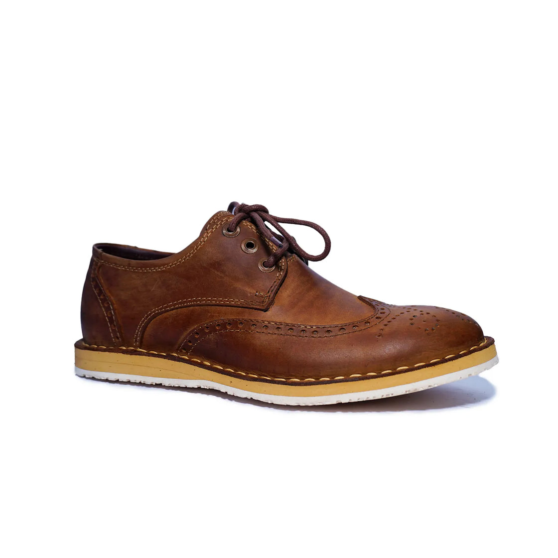 Stellar Brown Leather Shoes