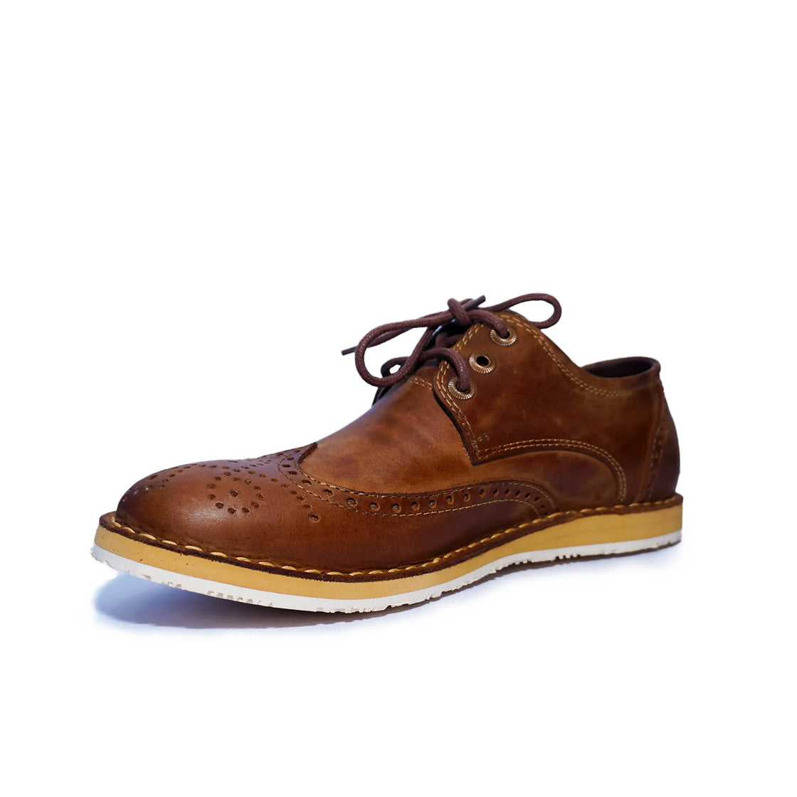 Stellar Brown Leather Shoes