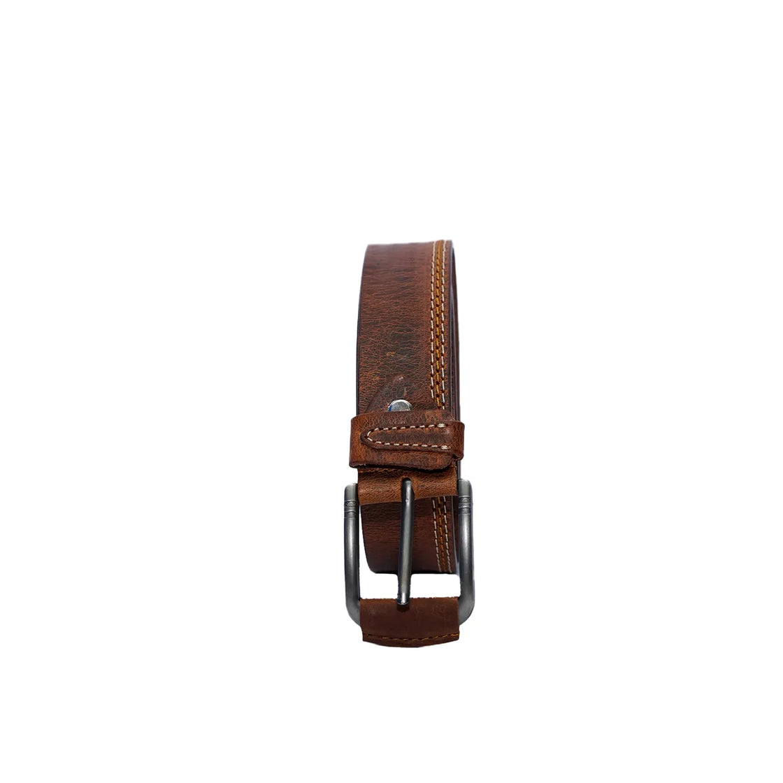 Clasp Brown Leather Belt