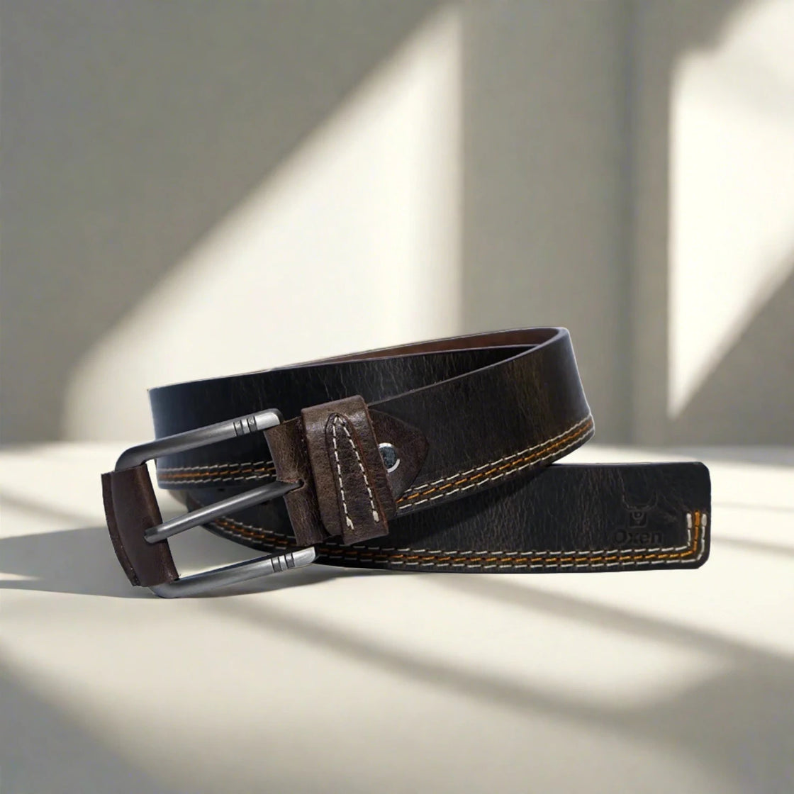 Clasp Leather Belt