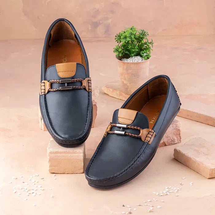 Aegis Black Brown Leather Shoes