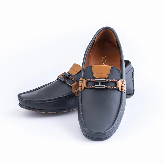Aegis Black Brown Leather Shoes
