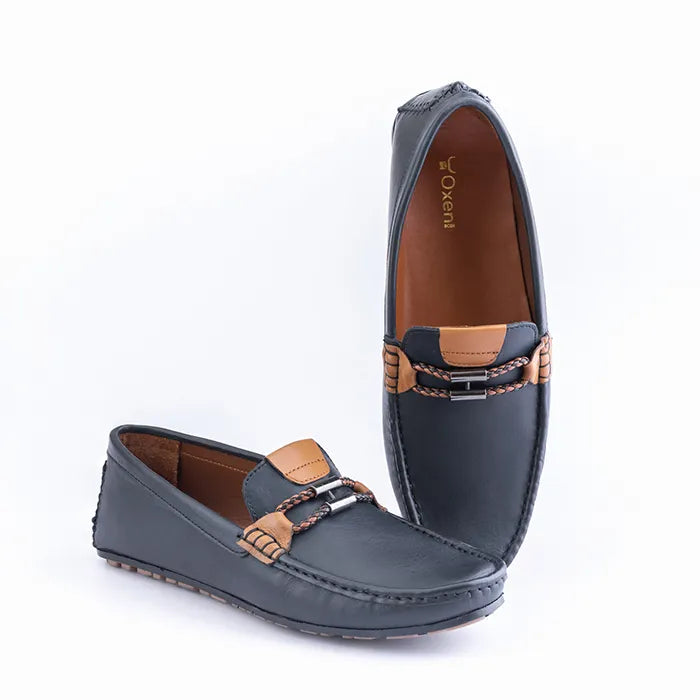 Aegis Black Brown Leather Shoes