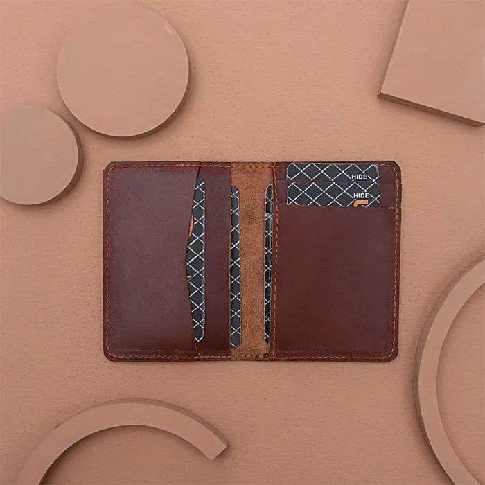 Cortez Chocolate Leather Card Holder