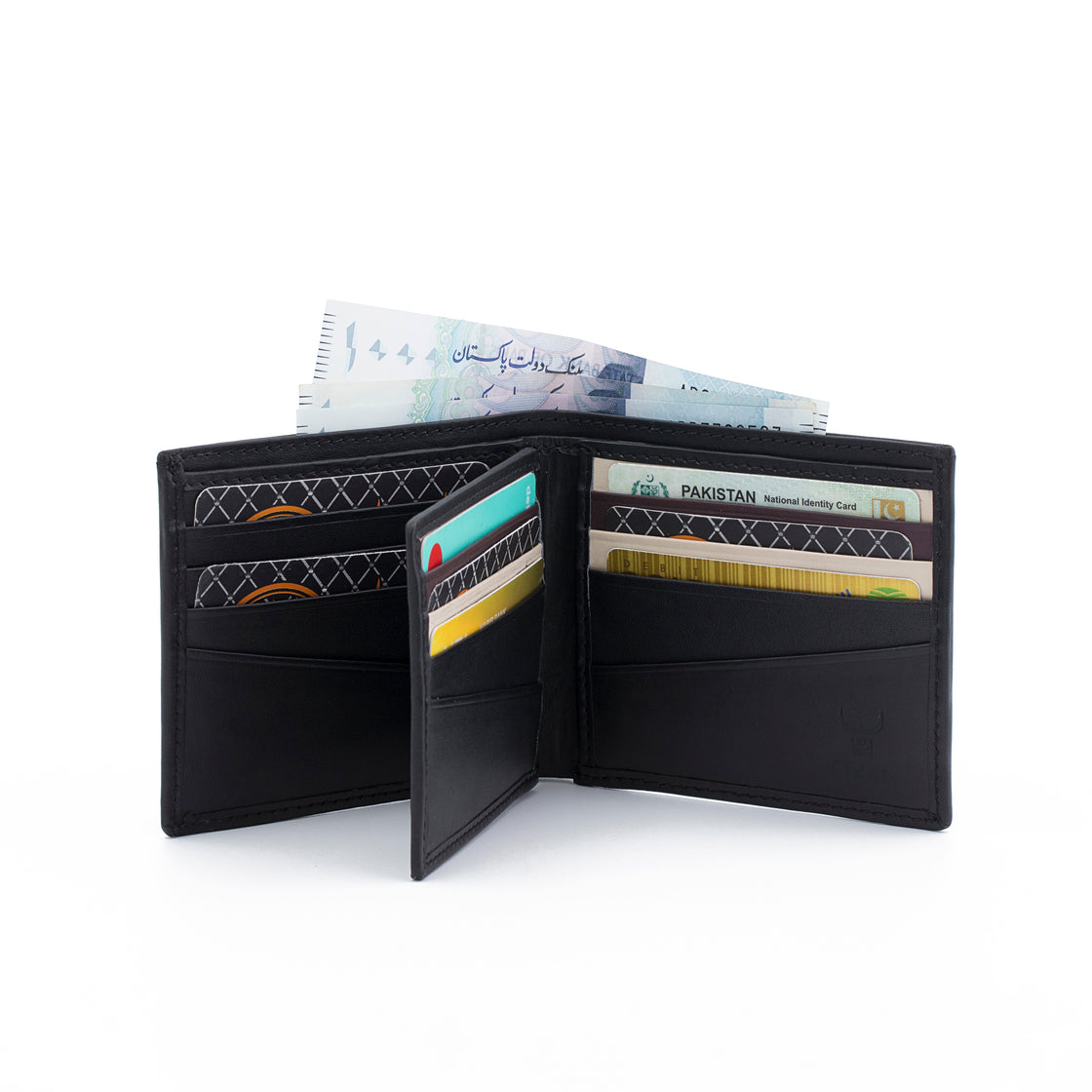 Swiftly Black Leather Wallet