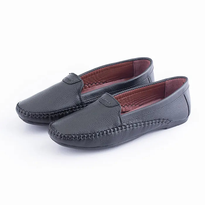 Suave Black Leather Shoes