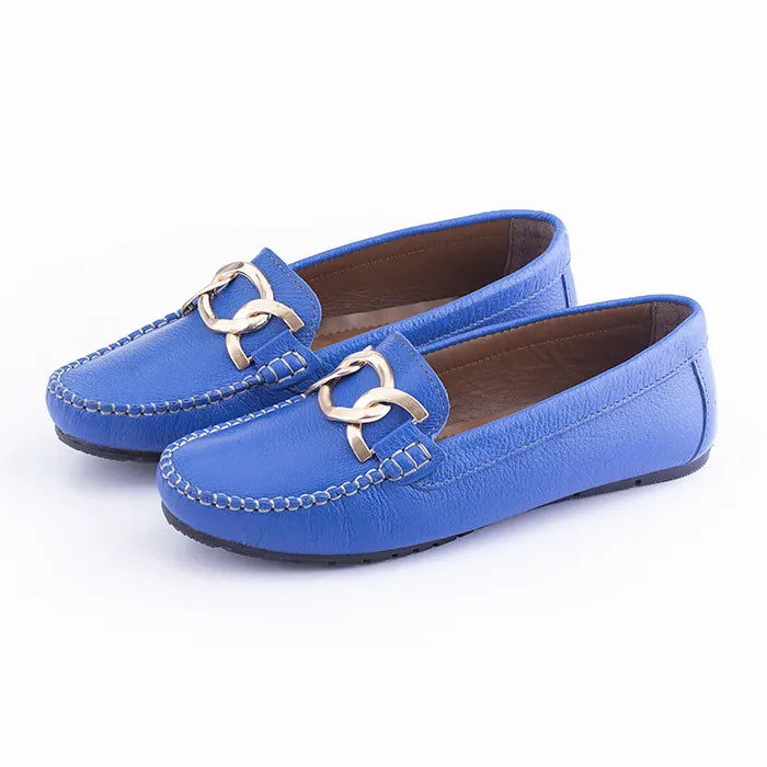 Expedition Blue Leather Shoes