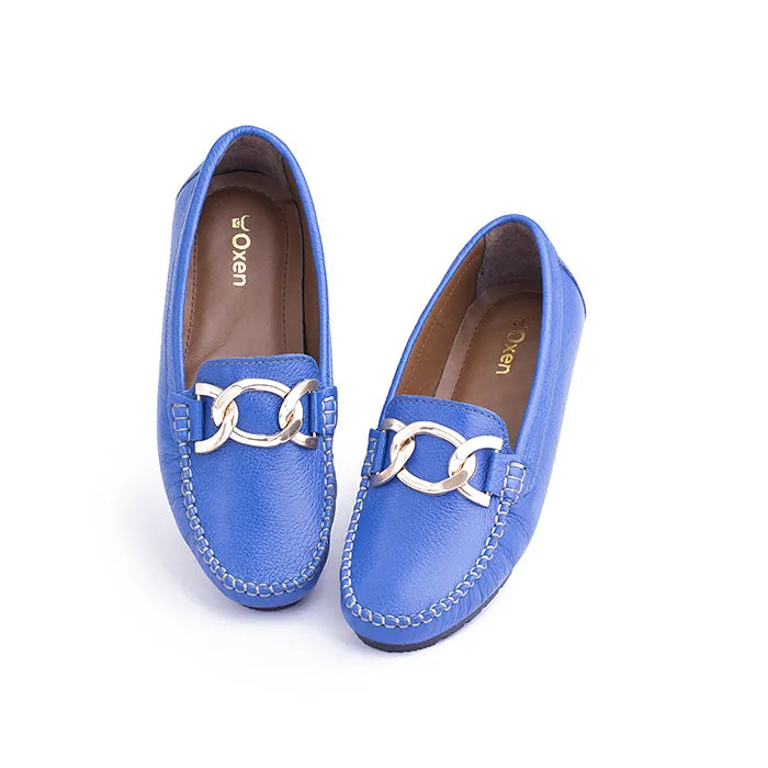 Expedition Blue Leather Shoes