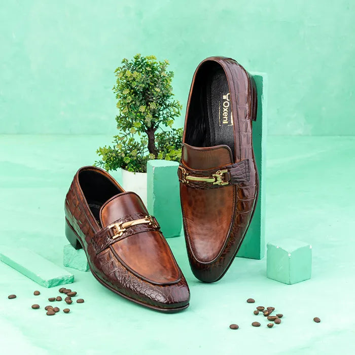 Enigma Brown Leather Shoes