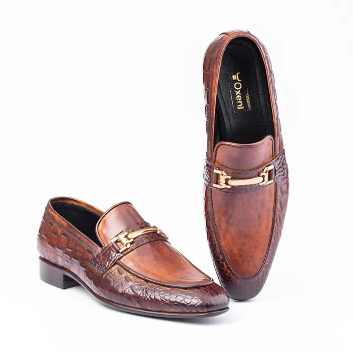 Enigma Brown Leather Shoes