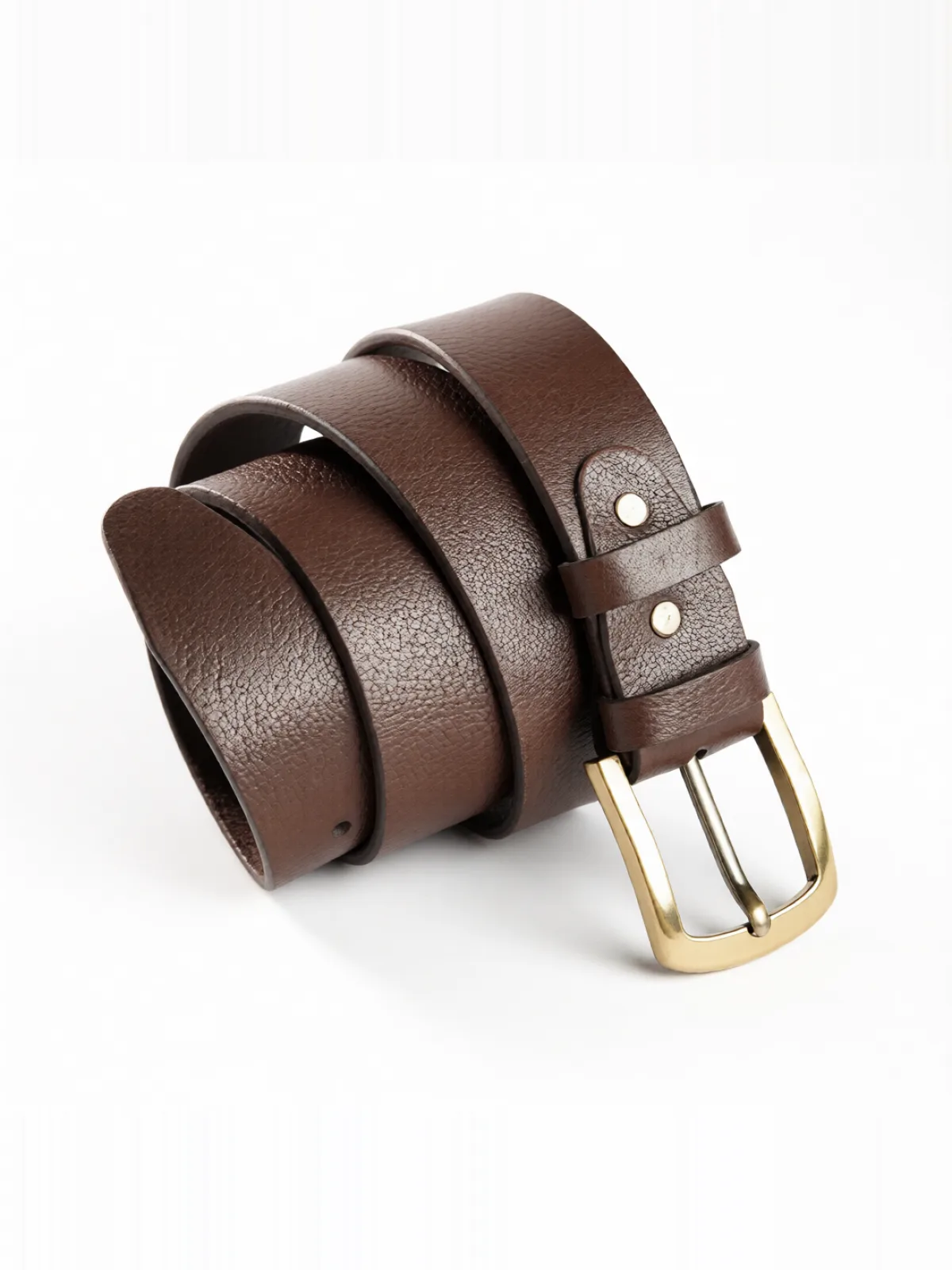 BASTION brown leather belt by Oxen Hide