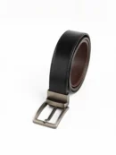 FORME Double Side black with brown leather belt by Oxen Hide