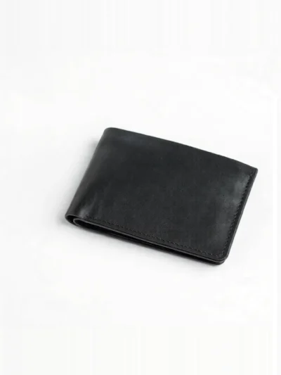 NORFIELDE black leather wallet by Oxen Hide