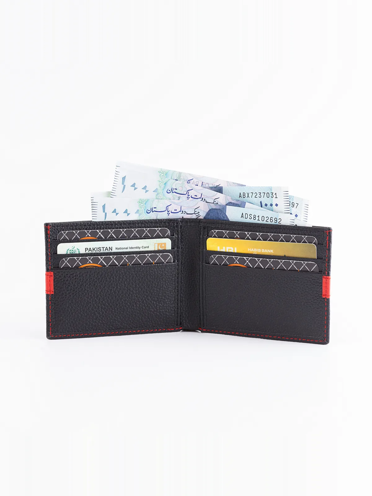 RAVERSLEY red leather wallet by Oxen Hide
