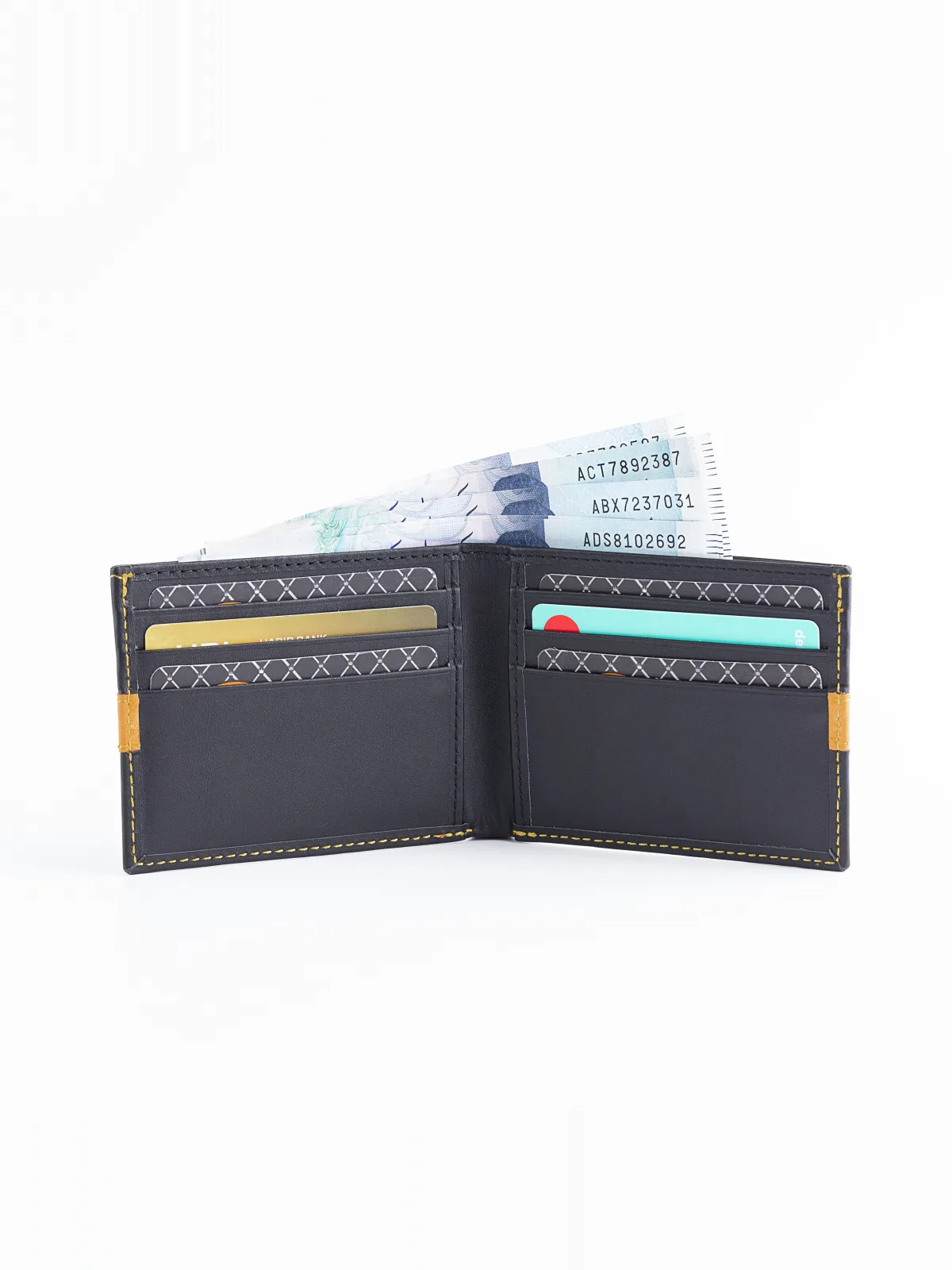 RAVERSLEY yellow leather wallet by Oxen Hide